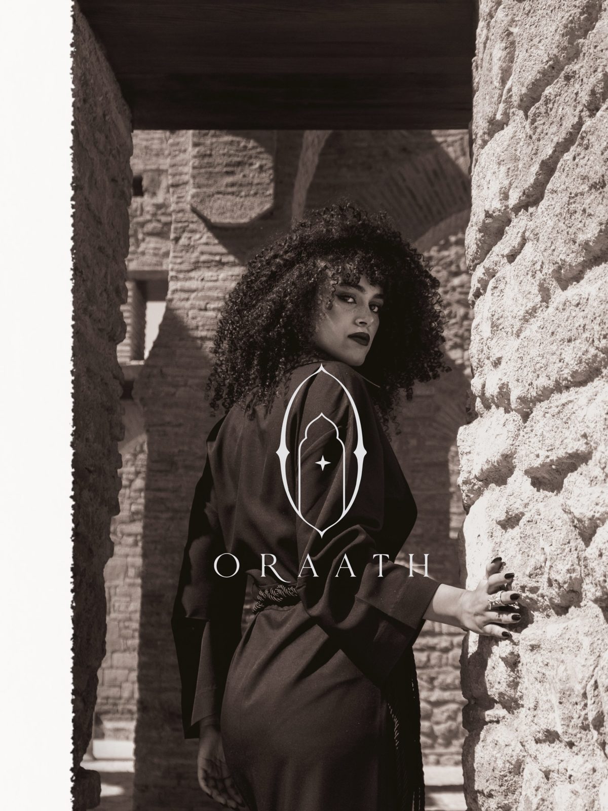 Black and white portrait with the ORAATH mark