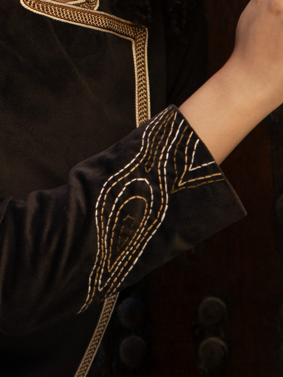 Embroidered cuff